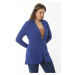 Şans Women's Plus Size Saks Unlined Jacket with Ornamental Pocket Flap