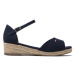 Tommy Hilfiger Espadrilky Rope Wedge Sandal T3A7-32185-0048 S Tmavomodrá