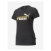 Čierne dámske tričko s potlačou Puma
