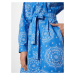 Lollys Laundry Košeľové šaty 'Vega'  kráľovská modrá / biela
