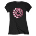 RockOff Dámske bavlnené tričko BLINK-182: Six arrow smile - čierne