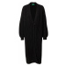 UNITED COLORS OF BENETTON Pletený kabát  čierna
