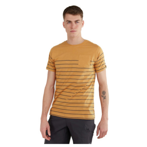 Dámske tričko s krátkym rukávom FUNDANGO Jaggy Pocket T-shirt-614-cinnamon