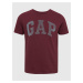 Hnedé chlapčenské tričko s logom GAP