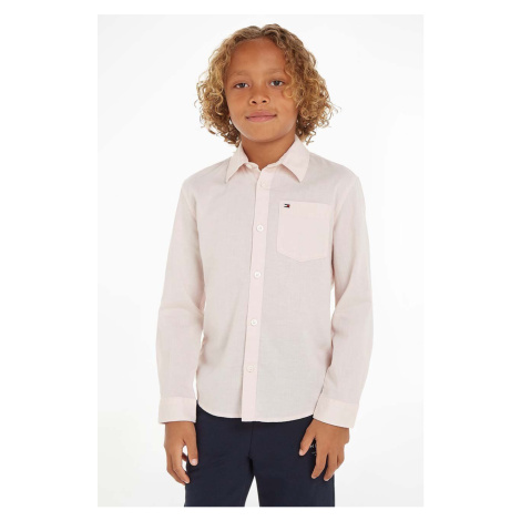 Detská košeľa Tommy Hilfiger ružová farba