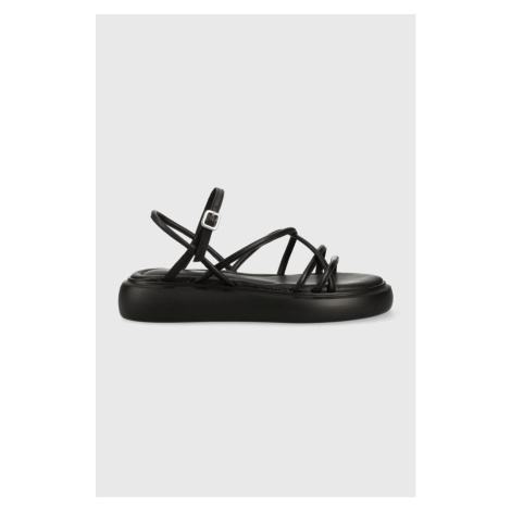 Kožené sandále Vagabond Shoemakers Blenda BLENDA dámske, čierna farba, na platforme, 5519.801.20