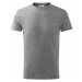 Malfini Classic New Detské tričko 135 tmavo šedý melír