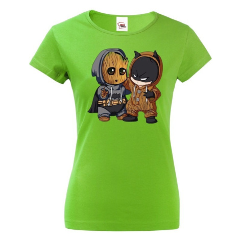 Dámske tričko Batman a Groot - ideálný darček