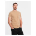 Men's cotton t-shirt with pocket print Ombre Streetstyle - sand