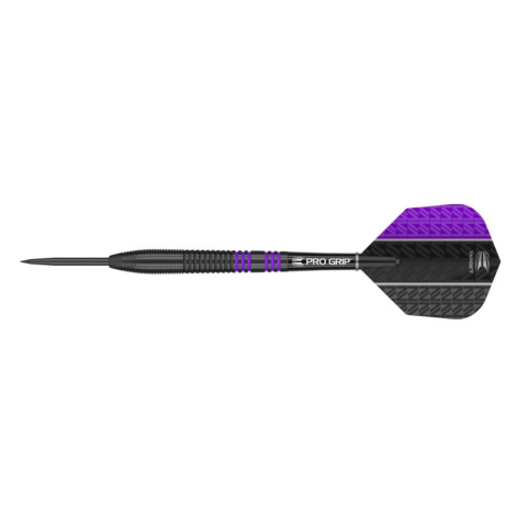 Šípky TARGET steel VAPOR8 BLACK 23g fialové 80% wolfram