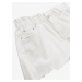 Biele dievčenské rifľové šortky Tom Tailor