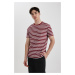 DEFACTO Regular Fit Crew Neck Striped Top