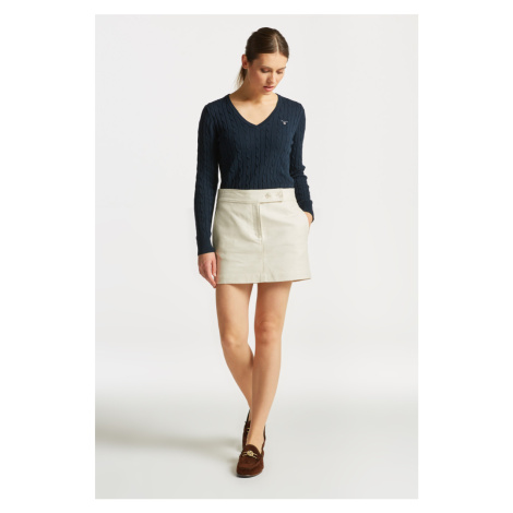 SUKŇA GANT TEXTURED MINI SKIRT LINEN