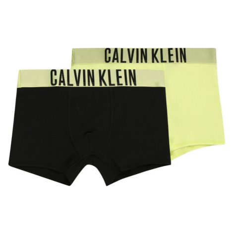 Calvin Klein Underwear Nohavičky  pastelovo žltá / čierna