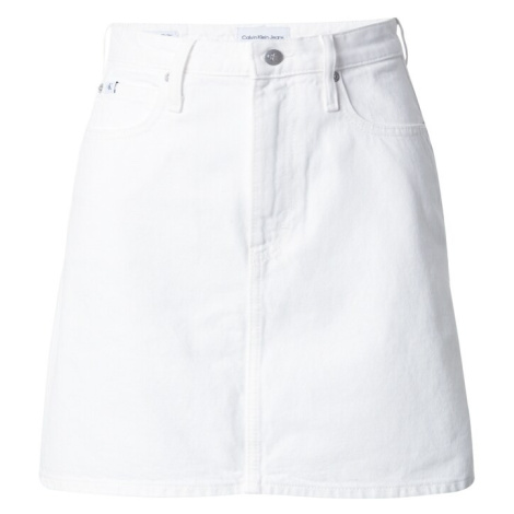 Calvin Klein Jeans Sukňa  biela