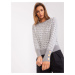 Off-white classic sweater with viscose