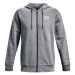 Pánska tréningová mikina so zipsom UNDER ARMOUR UA Essential Fleece FZ Hood-GRY-1373881-012