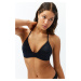 Trendyol Black Triangle Bikini Top