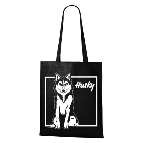 Plátená taška s potlačou Huskyho - pre milovníkov psov