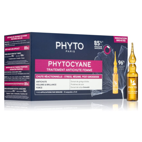 Phyto Phytocyane Women Treatment starostlivosť pre podporu rastu a proti vypadávaniu vlasov