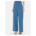 Weekend Max Mara Bavlnené nohavice Visivo 2415131091 Modrá Relaxed Fit