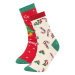 DEFACTO Girl's New Year's Themed 2-Piece Cotton Long Socks