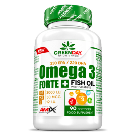 GREENDAY Omega 3 FORTE+ 90 kapsúl