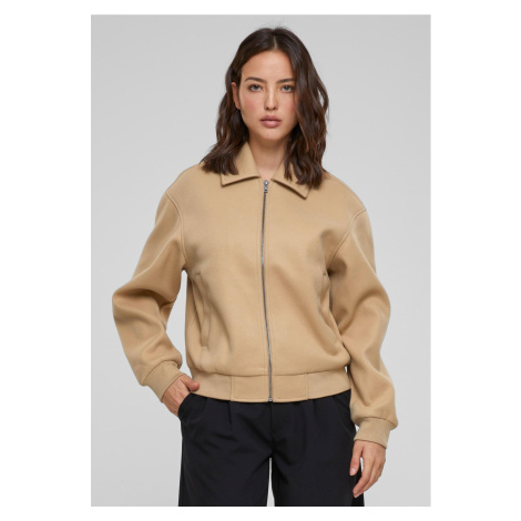 Women's bomber jacket beige Urban Classics