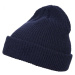 Long knitted hat in a navy design