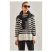 Bianco Lucci Women's Striped Sweater