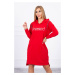 Dress with inscription unlimited red