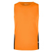 James & Nicholson Pánske športové tričko bez rukávov JN305 - Oranžová / čierna