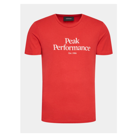 Peak Performance Tričko Original G77692400 Červená Slim Fit