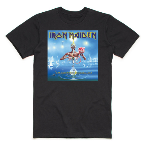 Iron Maiden tričko Seventh Son Box Čierna