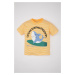 DEFACTO Baby Boy Crew Neck Shark Printed Short Sleeve T-Shirt