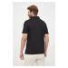 Bavlnené polo tričko Armani Exchange čierna farba, s potlačou, 8NZF80 Z8H4Z NOS