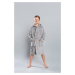 Boys' Long Sleeve Bathrobe Mimas - Grey