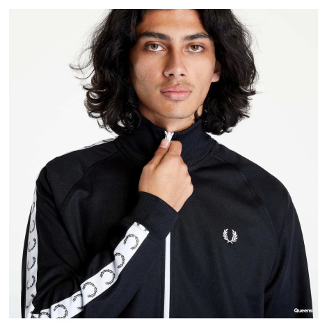 Mikina FRED PERRY Taped Track Jacket Black L