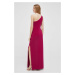 Šaty Lauren Ralph Lauren ružová farba, maxi, rovný strih, 253751483