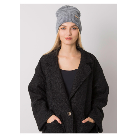 RUE PARIS Dark gray knitted hat