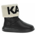 Dámské polokozačky Karl Lagerfeld KL44550 Black Lthr/Textile KL44550-623-KW 401