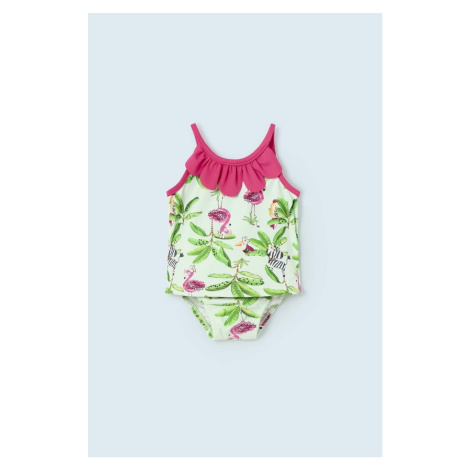 Dvojdielne plavky pre bábätká Mayoral zelená farba