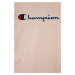 Detská bavlnená košeľa s dlhým rukávom Champion 404233 ružová farba
