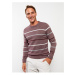 LC Waikiki LCWAIKIKI Classic Crew Neck Long Sleeve Striped Men's Knitwear Sweater