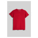 Tričko Karl Lagerfeld Ikonik 2.0 Glitter T-Shirt Červená