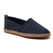 Tommy Hilfiger Espadrilky Basic Tommy Flat Espadrille FW0FW06497 Tmavomodrá