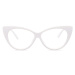 Sunmania Dámske číre okuliare 132 biela
