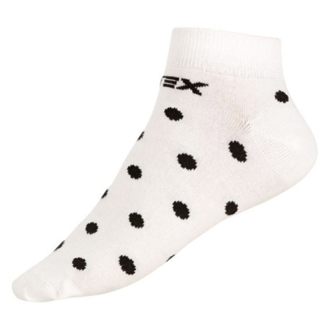 Litex Dizajnové ponožky nízke 9A021 Biela