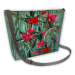 Bertoni Plátenná taška Samba Fiori Green 31 cm x 24 cm x 7 cm