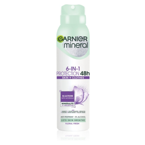 Garnier Mineral 5 Protection antiperspirant v spreji bez alkoholu 48 h